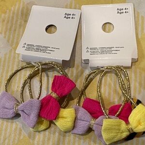 🎈🎈5 for$15🎈🎈Colorful Bow Hair Ties for Kids